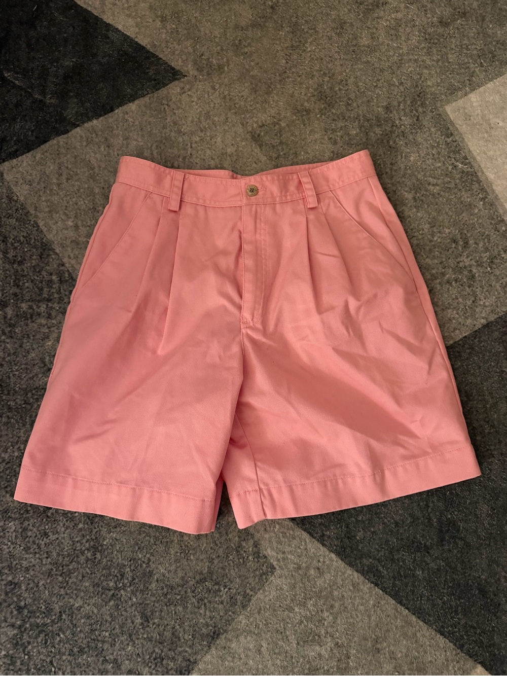 Liz Claiborne Soft Pink High-Waist Pleated Shorts